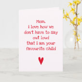 おお気に入りの子さんおもしろい-引用文母の日 カード (黄色い花)