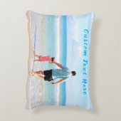 おお気に入りの客様の写真のカスタム文字 アクセントクッション (裏面(縦))