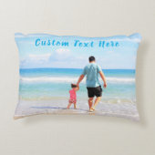 おお気に入りの客様の写真のカスタム文字 アクセントクッション (裏面)