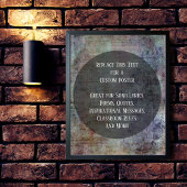 おお気に入りの客様の引用文カラフルはグランジ丸 ポスター