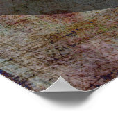 おお気に入りの客様の引用文カラフルはグランジ丸 ポスター (角)