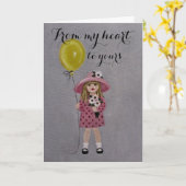 おお洒落見舞い カード (黄色い花)