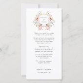 おお洒落越しいただき感謝してい座席表 サンキューカード (正面)