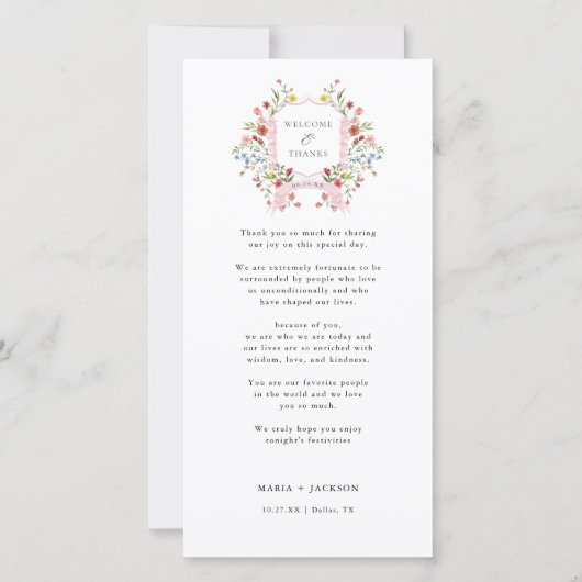 おお洒落越しいただき感謝してい座席表 サンキューカード (正面)