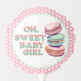 おお甘いベビーガール | Macaronベビーシャワー バルーン