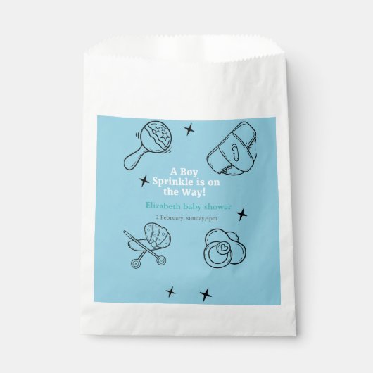 おお男の子がシャワーを浴びる フェイバーバッグ (正面)