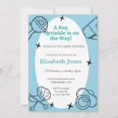 おお男の子がシャワーを浴びる 招待状 (正面)