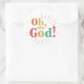 おお神ステッカー ラウンドシール (バッグ)