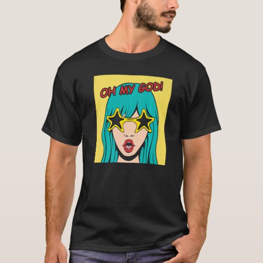 おお神ポップ・アートの様 Tシャツ (正面)