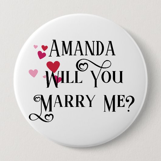 おお結婚の不意打ちを喰って結婚してくれ 缶バッジ (正面)