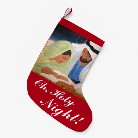 おお聖なる夜クリスマスストッキング スモールクリスマスストッキング (正面 (吊り時))