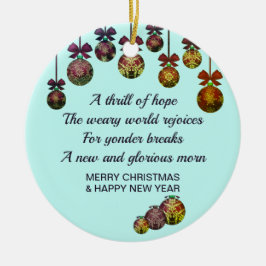 おお聖なる夜 |クリスマスの新年 セラミックオーナメント