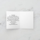 「おお聖なる夜」クリスマスカード サンキューカード (内部)