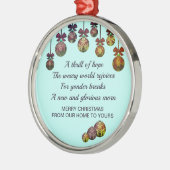 おお聖なる夜 |フェスティバルバウブル |クリスマス メタルオーナメント (左)