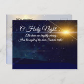 「おお聖なる夜」愛するクリスマスカロル シーズンポストカード (正面/裏面)
