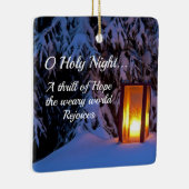 「おお聖なる夜」愛するクリスマスカロル セラミックオーナメント (右)
