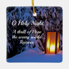 「おお聖なる夜」愛するクリスマスカロル セラミックオーナメント