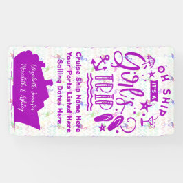 おお船ガールズトリップクルーズドア 横断幕