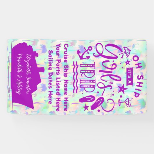 おお船ガールズトリップクルーズドア 横断幕 (横)