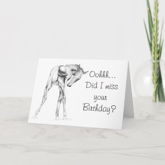 おお誕生日恋しく思は? カード (正面)