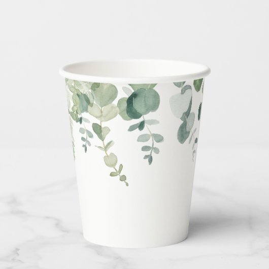 おお青気球の男の子の赤ちゃんシャワー緑 紙コップ