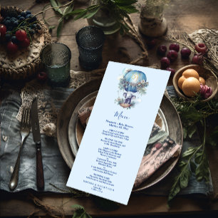 おお青水彩象の赤ちゃんシャワー メニュー