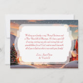 おお静か夜 | クリスマスタウン シーズンカード (裏面)