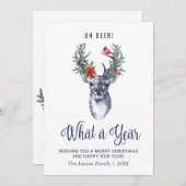 おお鹿さん1年の楽しいクリスマス挨拶 シーズンカード (正面/裏面)