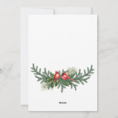 おお鹿さん1年の楽しいクリスマス挨拶 シーズンカード (裏面)