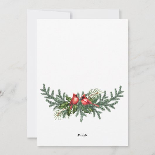 おお鹿さん1年の楽しいクリスマス挨拶 シーズンカード (裏面)