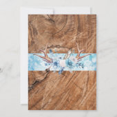 おお鹿さん、もう少しお金がかかります、ベビーシャワー 招待状 (裏面)