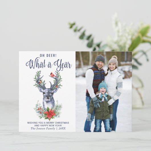 『おお鹿さん、何年目の聖降誕祭お目出とう』 シーズンカード (スタンド正面)