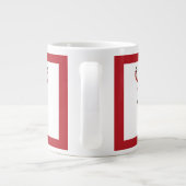 おお鹿その年の時間だ！タータンチェック鹿 ジャンボコーヒーマグカップ (裏面)