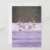 おお鹿ちょっとここの赤ちゃんシャワー 招待状 (裏面)