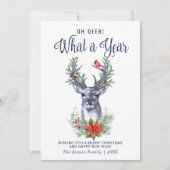 おお鹿なんて一年でクリスマスの祝辞を シーズンカード (正面)