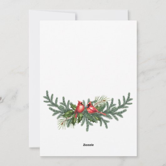 おお鹿なんて一年でクリスマスの祝辞を シーズンカード (裏面)