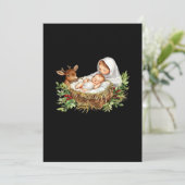 おお鹿よ、メアリーの降誕シーンのクリスマス、イエス シーズンカード (スタンド正面)