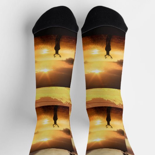 おお鹿 ソックス (上部)