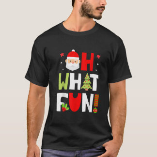 おお～おもしろいクリスマスプレゼントボーイズキッズガールズサンタ  Tシャツ