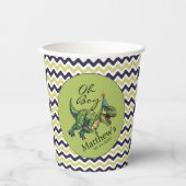 おお！かわいい恐竜の赤ちゃんシャワー 紙コップ (正面)