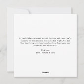 おお、なんて楽しいタイポグラフィスクリプトのホリデーフォトカードだろう！ シーズンカード (裏面)