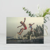 おお、なんて楽しい! フラットホリデー写真カード シーズンカード (スタンド正面)