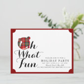 おお、なんて楽しい | ホリデーパーティーのお誘い 招待状 (スタンド正面)