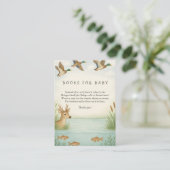 おお!ウッドランド赤ちゃんシャワー予約リクエスト エンクロージャーカード (スタンド正面)