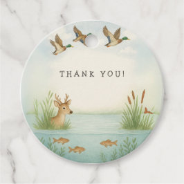 おお！ウッドランド赤ちゃんシャワー フェイバータグ