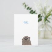 『おお』グラウンドホッグ葉書 ポストカード (スタンド正面)