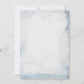 おお！コーギパピーモダンウォーター色ベビーシャワー 招待状 (裏面)