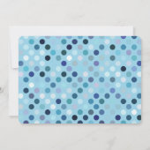 おお!スクリプトモダン男の赤ちゃんフォト誕生 案内状 (裏面)