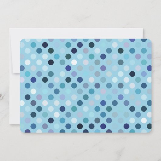 おお！スクリプトモダン男の赤ちゃんフォト誕生 案内状 (裏面)