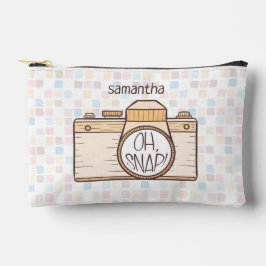 おお、スナップ!イエローパステルカメラ アクセサリーポーチ